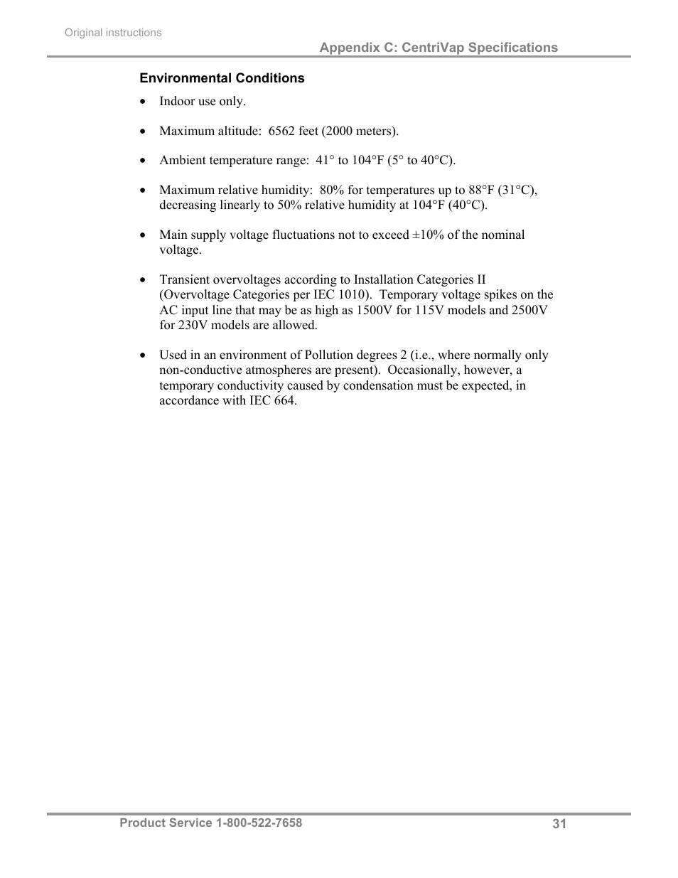 Labconco CentriVap Complete Vacuum Concentrator 73150 Series User Manual | Page 35 / 38