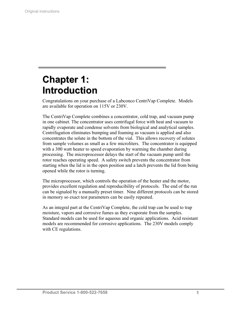 Labconco CentriVap Complete Vacuum Concentrator 73150 Series User Manual | Page 5 / 38