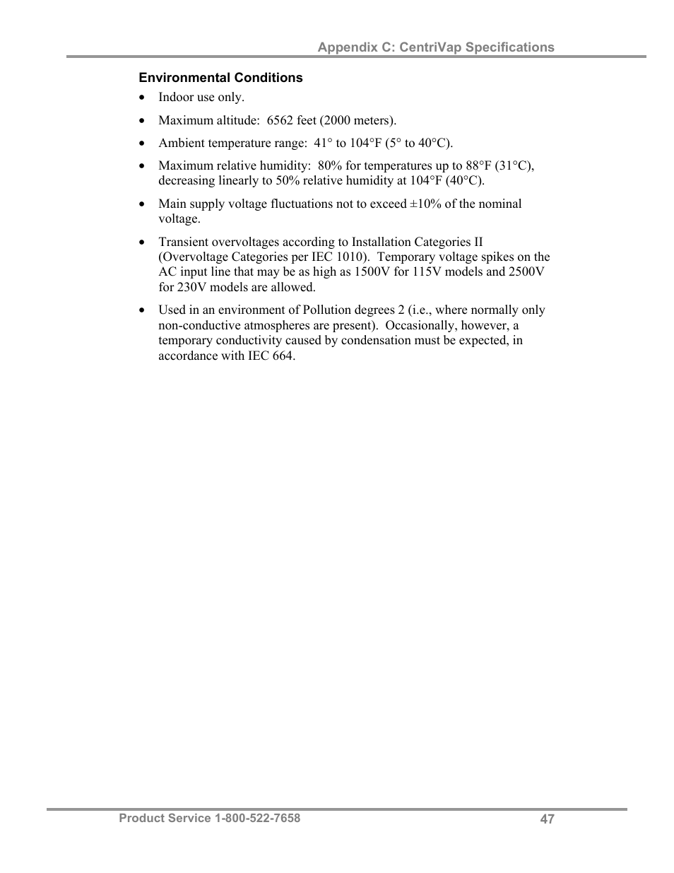 Labconco CentriVap Concentrators and Cold Traps 74750 Series User Manual | Page 51 / 53
