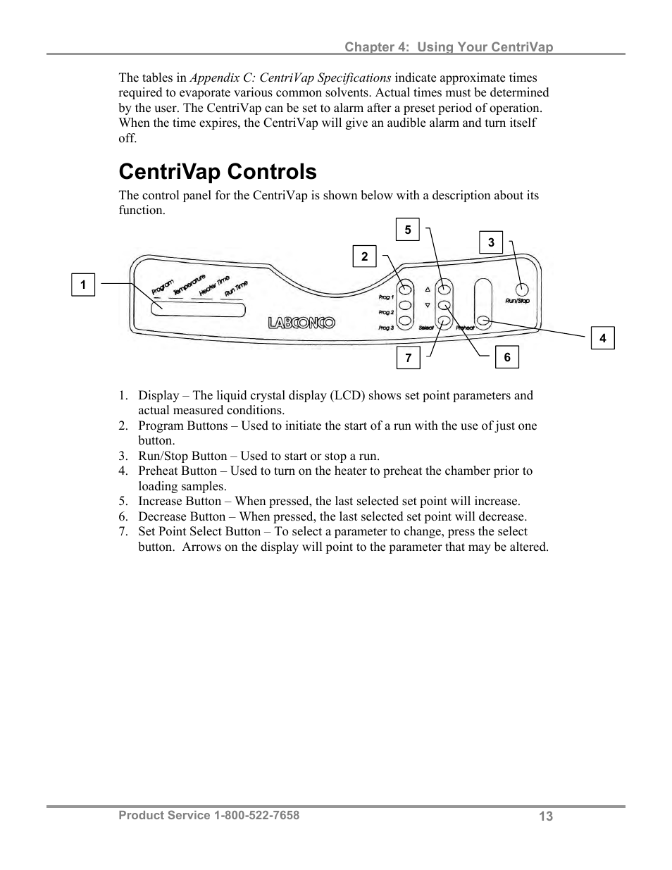 Centrivap controls | Labconco CentriVa DNA Systems 7970037 User Manual | Page 17 / 36