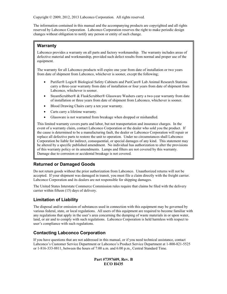 Labconco CentriVa DNA Systems 7970037 User Manual | Page 2 / 36