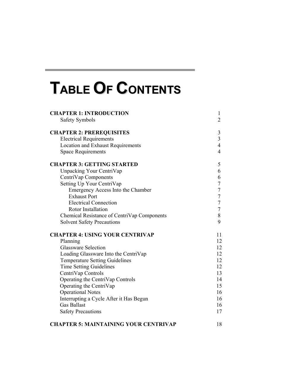 Labconco CentriVa DNA Systems 7970037 User Manual | Page 3 / 36
