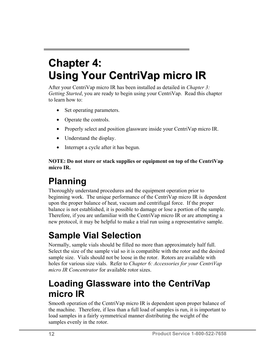 Labconco CentriVap micro IR Vacuum Concentrators 77010 Series User Manual | Page 16 / 30