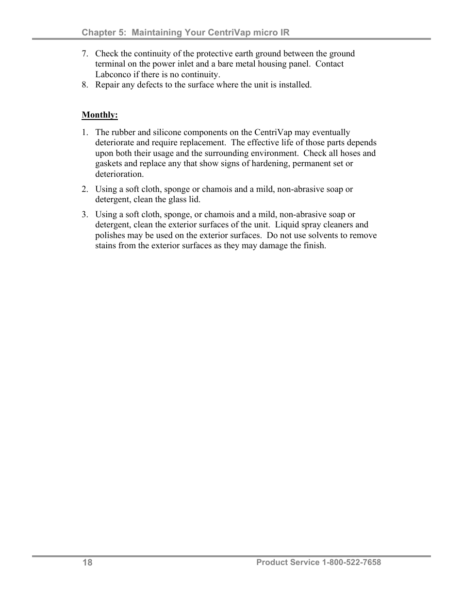Labconco CentriVap micro IR Vacuum Concentrators 77010 Series User Manual | Page 22 / 30