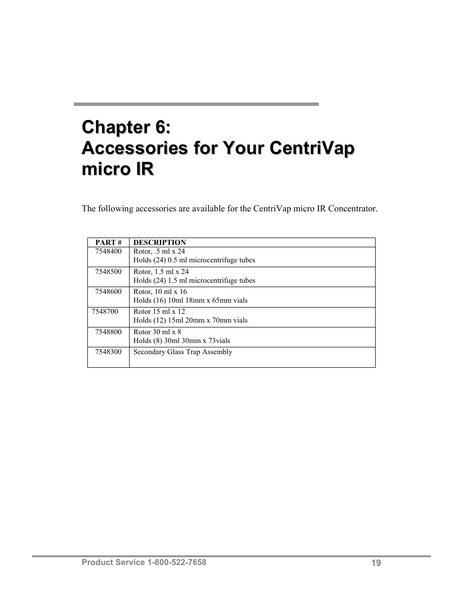 Labconco CentriVap micro IR Vacuum Concentrators 77010 Series User Manual | Page 23 / 30