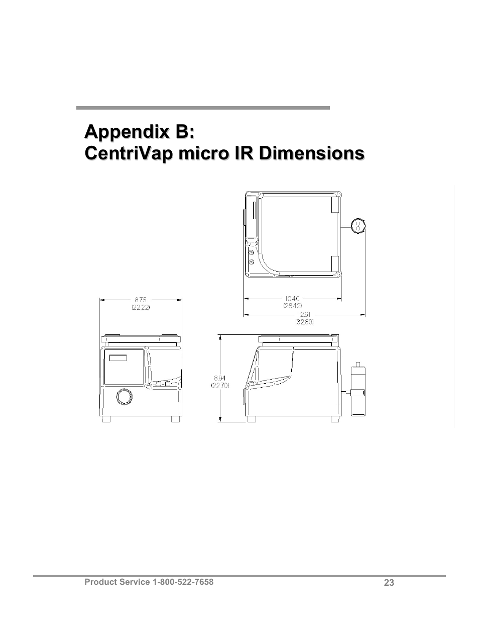 Labconco CentriVap micro IR Vacuum Concentrators 77010 Series User Manual | Page 27 / 30