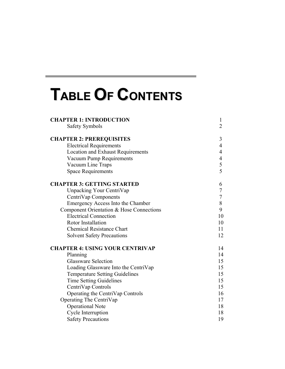 Labconco CentriVap Refrigerated Centrifugal Concentrators 7310000 Series User Manual | Page 3 / 40