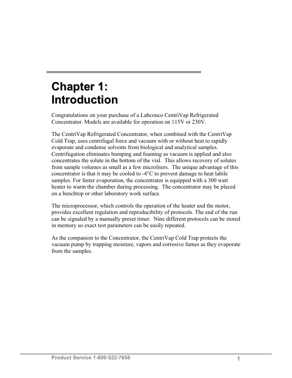 Labconco CentriVap Refrigerated Centrifugal Concentrators 7310000 Series User Manual | Page 5 / 40