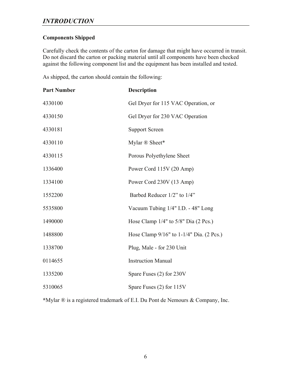 Labconco Gel Dryer 4330150 User Manual | Page 6 / 26