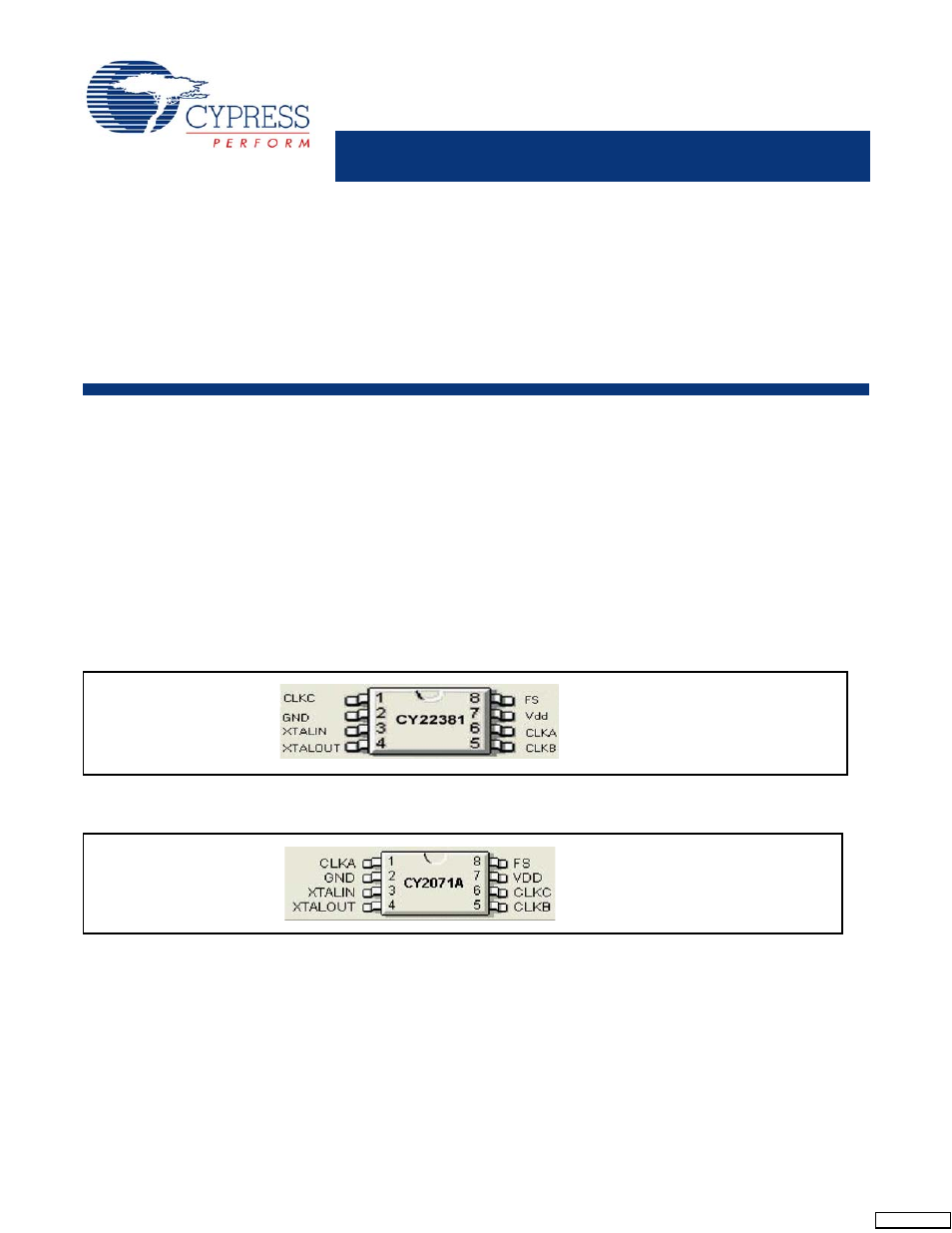 Cypress CY2907 User Manual | 2 pages