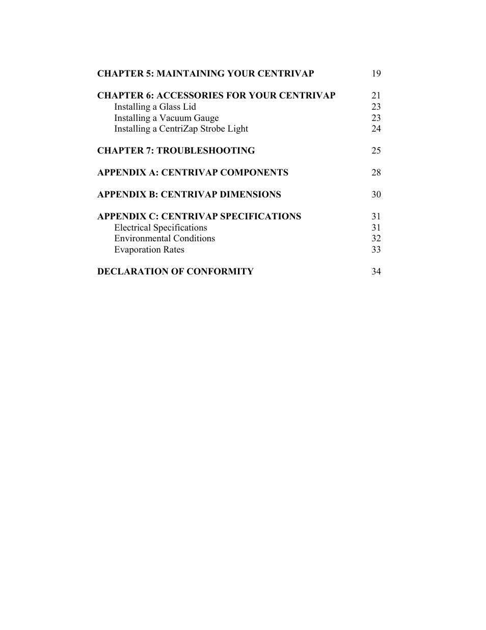 Labconco Refrigerated CentriVap Centrifugal Concentrators 7310041 User Manual | Page 4 / 38