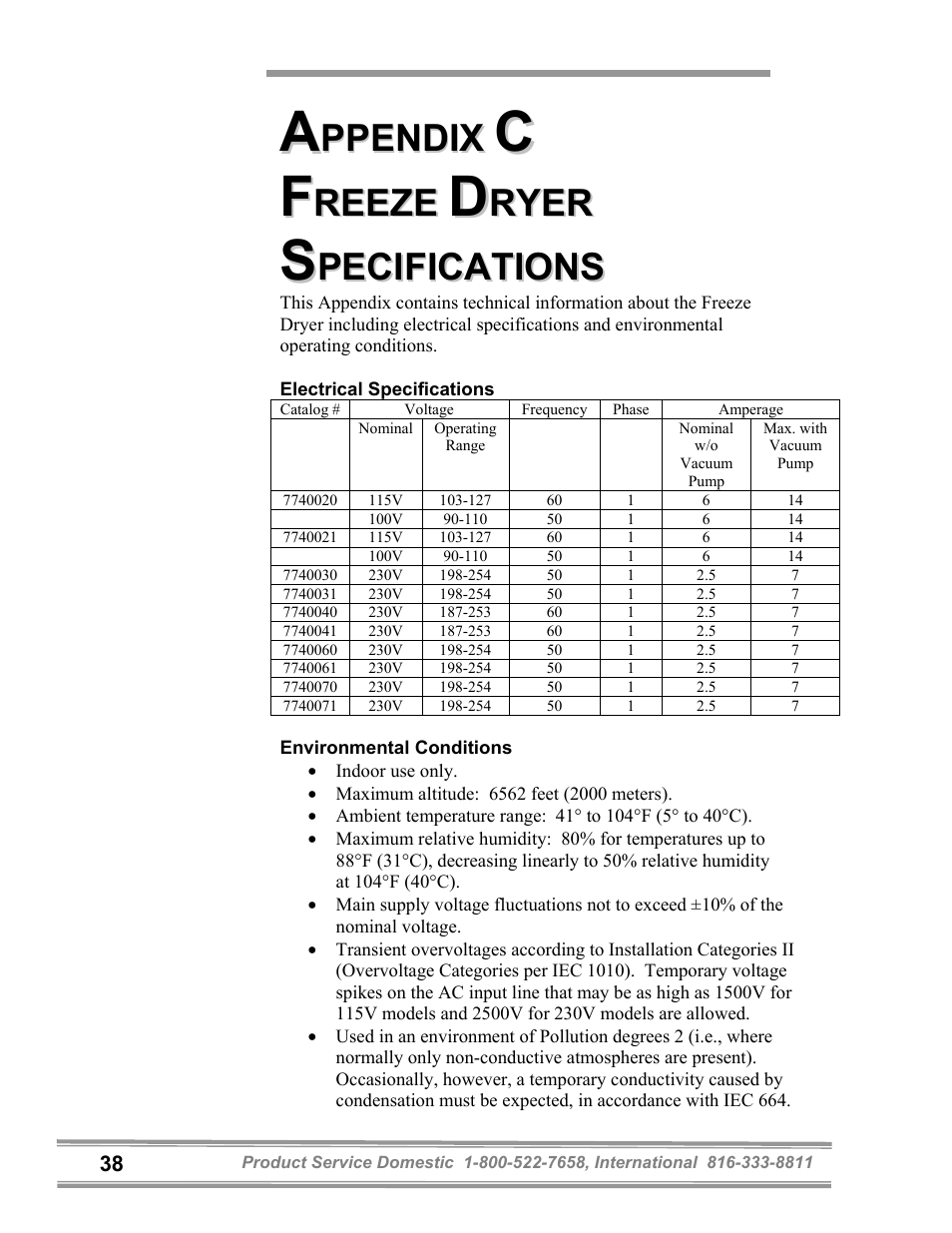 Labconco FreeZone 1 Liter Benchtop Freeze Dry Systems 7740071 User Manual | Page 42 / 51