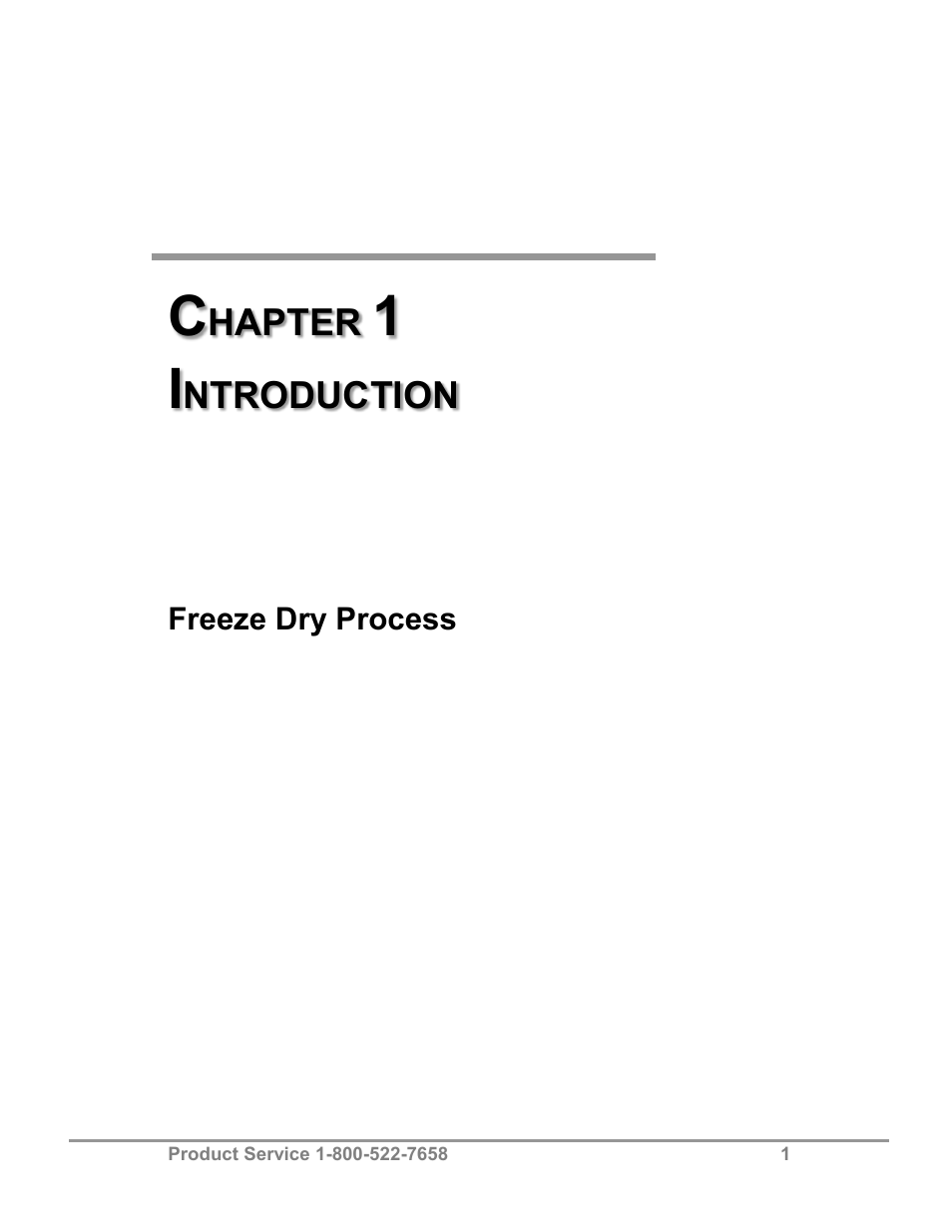 Hapter, Ntroduction | Labconco FreeZone 2.5 Liter Freeze Dry Systems 76705 Series User Manual | Page 5 / 64