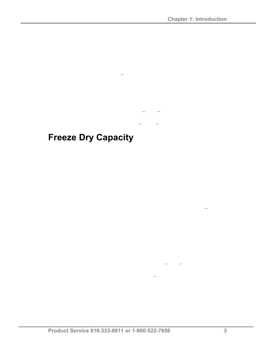Freeze dry capacity | Labconco FreeZone 2.5 Liter Freeze Dry Systems 76705 Series User Manual | Page 7 / 64