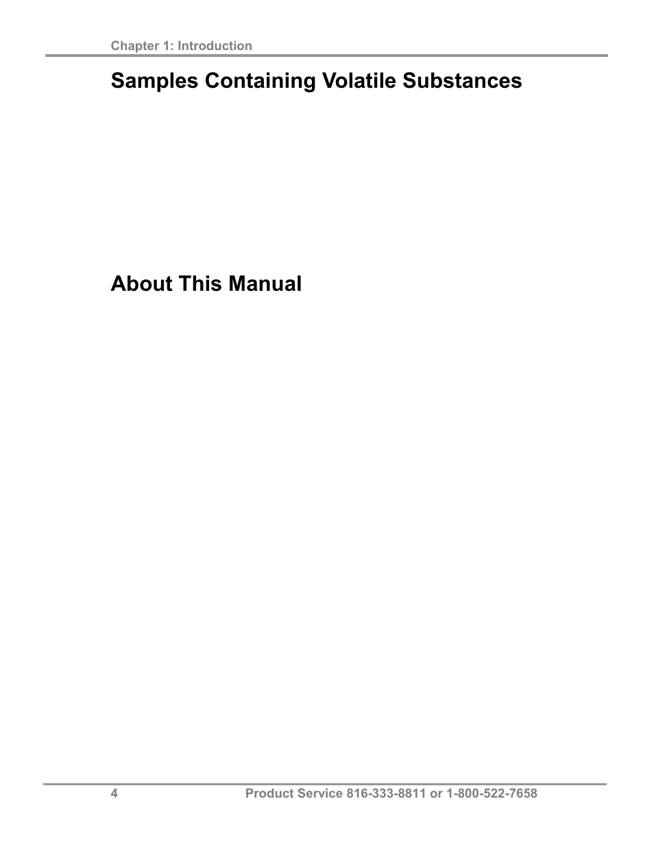 Samples containing volatile substances, About this manual | Labconco FreeZone 2.5 Liter Freeze Dry Systems 76705 Series User Manual | Page 8 / 64