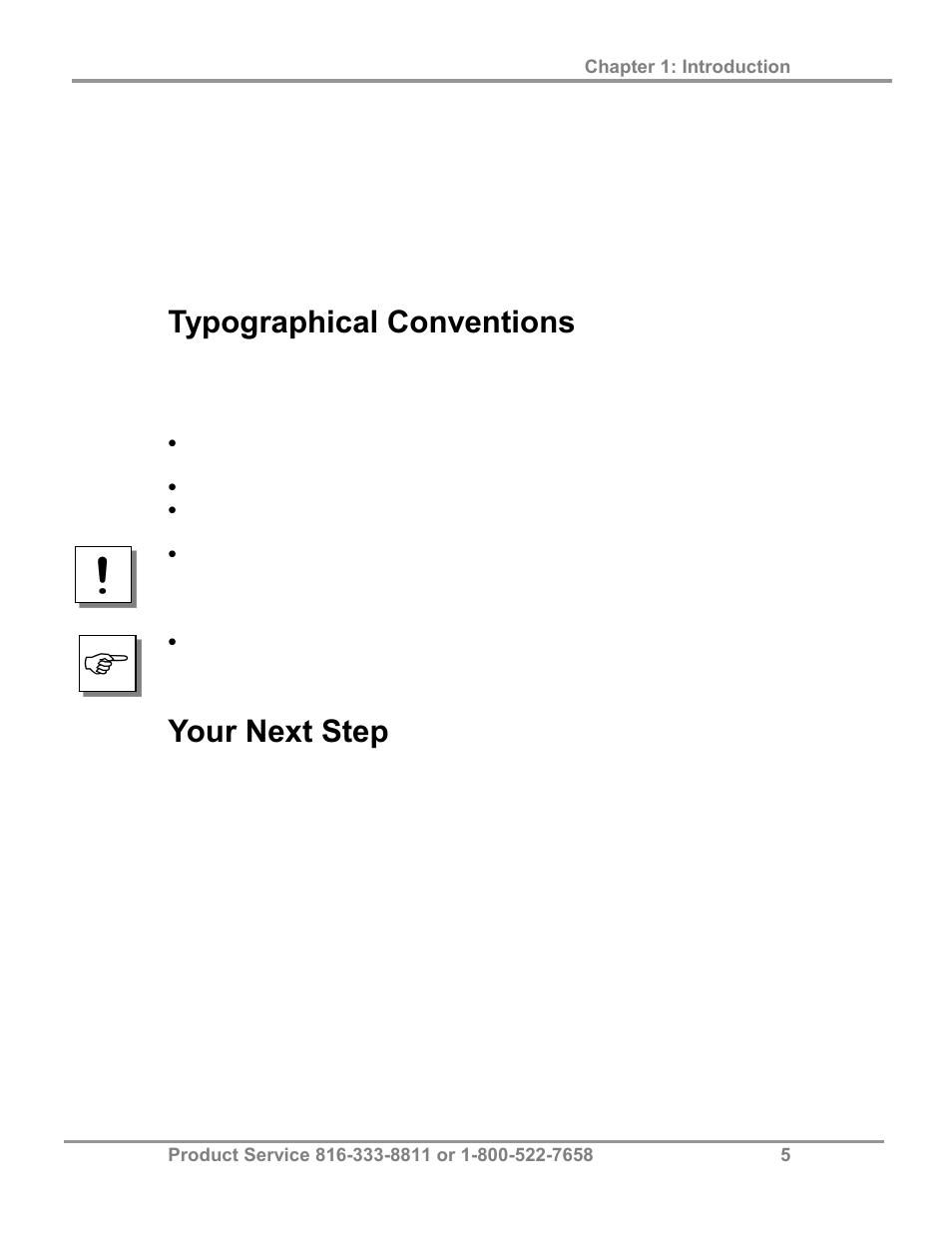 Typographical conventions, Your next step | Labconco FreeZone 2.5 Liter Freeze Dry Systems 76705 Series User Manual | Page 9 / 64