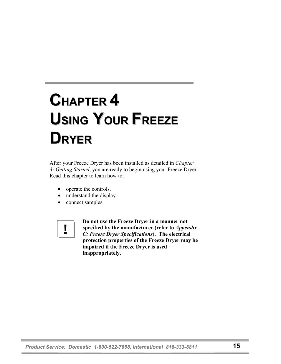 Labconco FreeZone 6 Liter Benchtop Freeze Dry Systems 77520 Series User Manual | Page 19 / 66