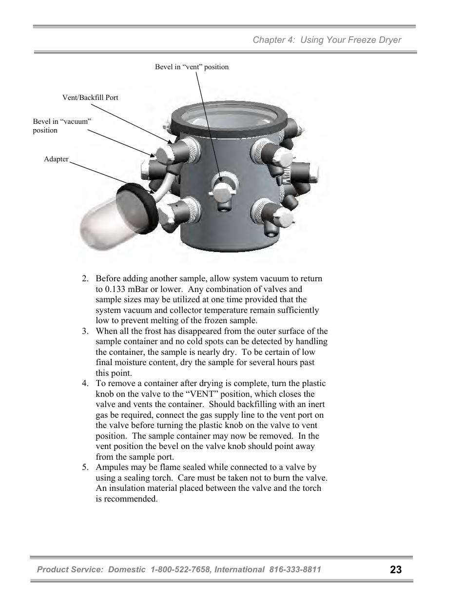 Labconco FreeZone 6 Liter Benchtop Freeze Dry Systems 77520 Series User Manual | Page 27 / 66