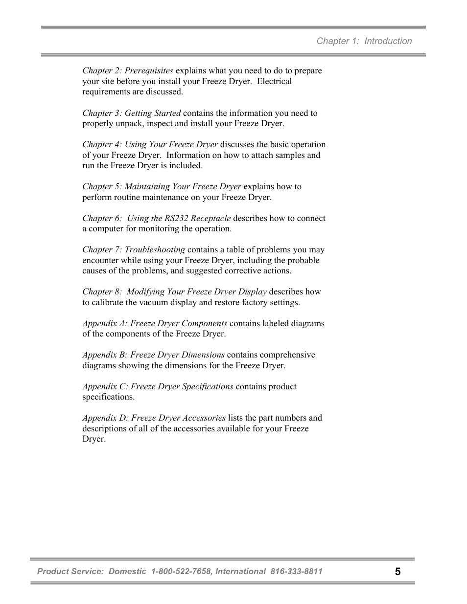 Labconco FreeZone 6 Liter Benchtop Freeze Dry Systems 77520 Series User Manual | Page 9 / 66