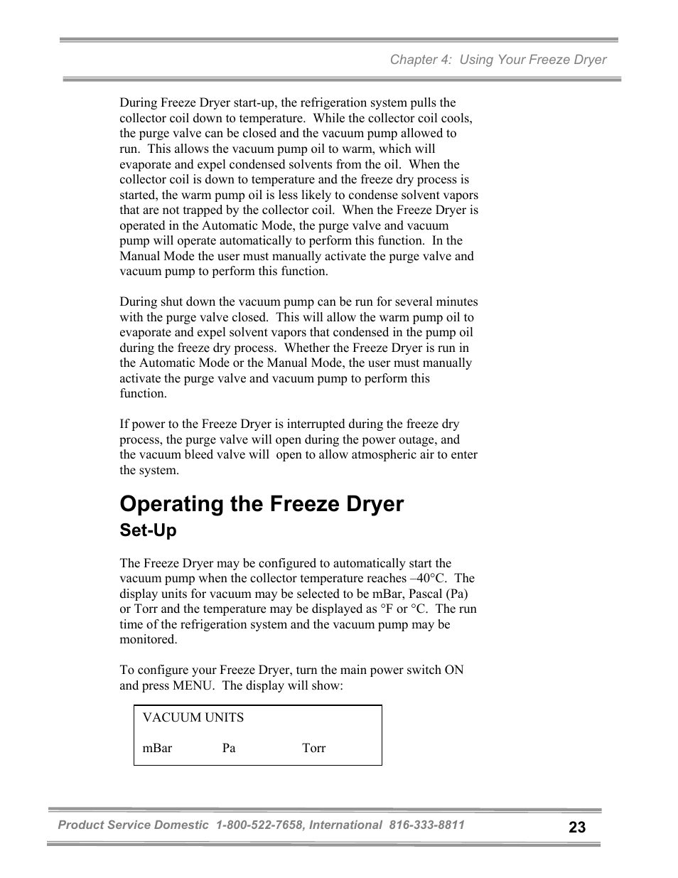 Operating the freeze dryer, Set-up | Labconco FreeZone and FreeZone Plus 6, 12 and 18 Liter Freeze Dry Systems 79600 Series User Manual | Page 27 / 79