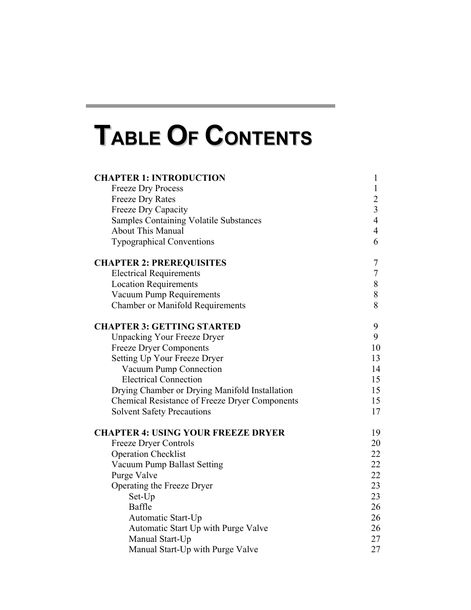 Labconco FreeZone and FreeZone Plus 6, 12 and 18 Liter Freeze Dry Systems 79600 Series User Manual | Page 3 / 79