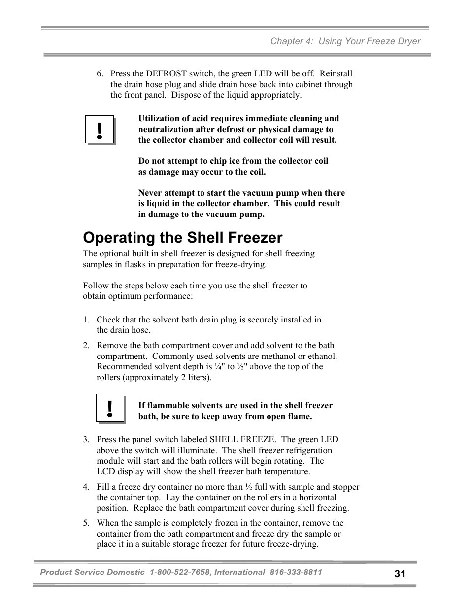 Operating the shell freezer | Labconco FreeZone and FreeZone Plus 6, 12 and 18 Liter Freeze Dry Systems 79600 Series User Manual | Page 35 / 79