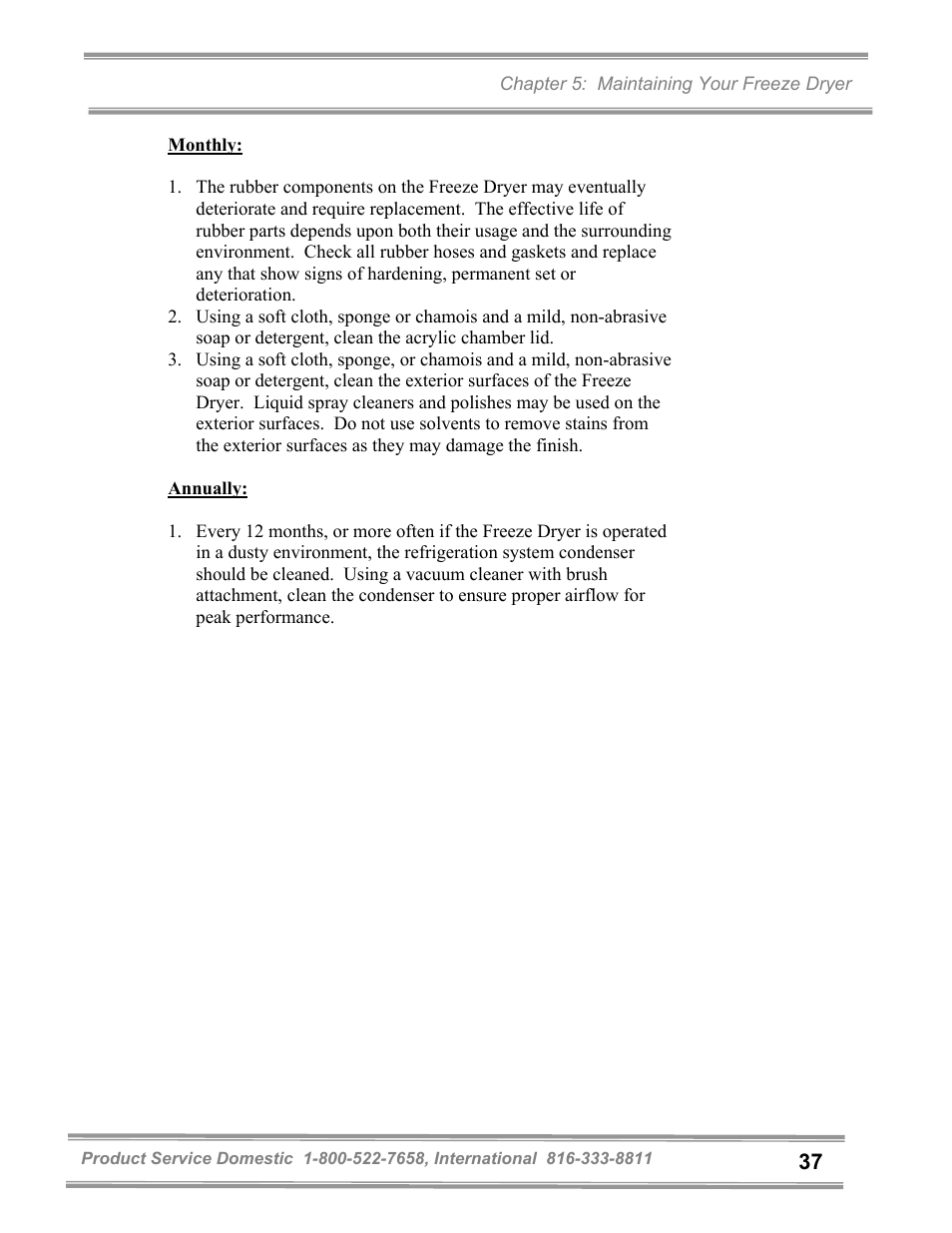 Labconco FreeZone and FreeZone Plus 6, 12 and 18 Liter Freeze Dry Systems 79600 Series User Manual | Page 41 / 79