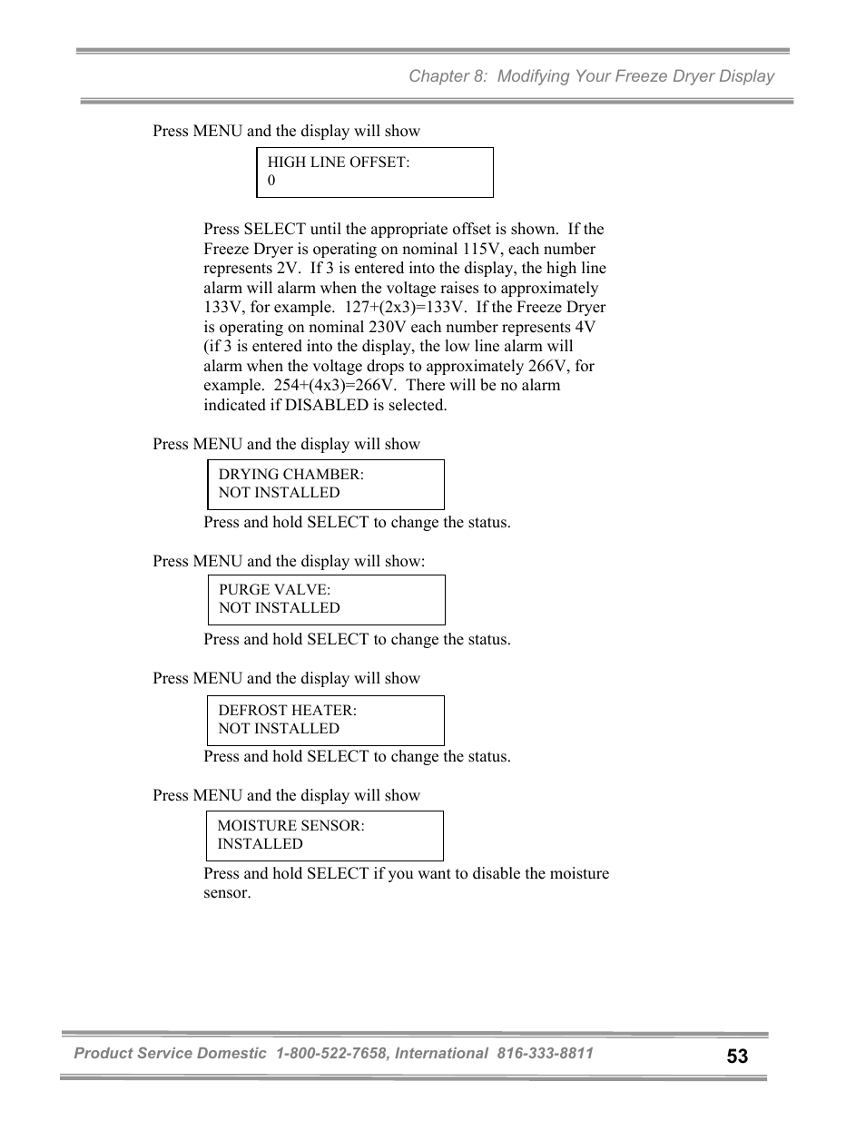 Labconco FreeZone and FreeZone Plus 6, 12 and 18 Liter Freeze Dry Systems 79600 Series User Manual | Page 57 / 79