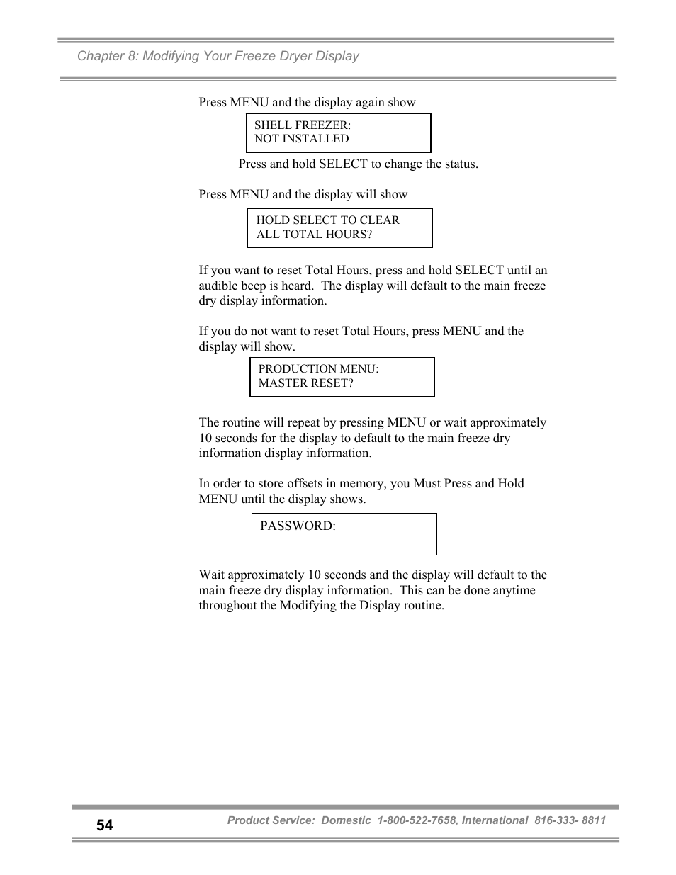 Labconco FreeZone and FreeZone Plus 6, 12 and 18 Liter Freeze Dry Systems 79600 Series User Manual | Page 58 / 79