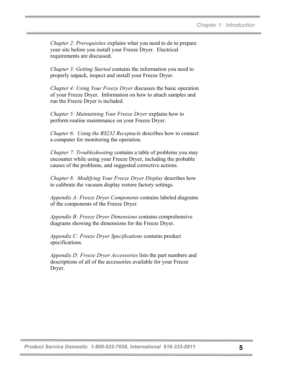 Labconco FreeZone and FreeZone Plus 6, 12 and 18 Liter Freeze Dry Systems 79600 Series User Manual | Page 9 / 79