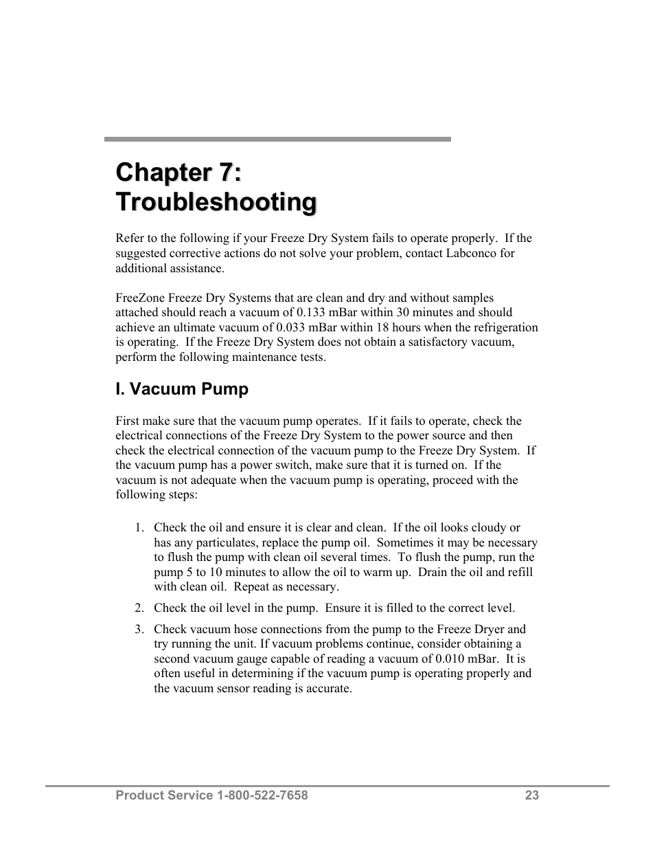 Labconco FreeZone Bulk Tray Dryer 78060 Series User Manual | Page 27 / 43