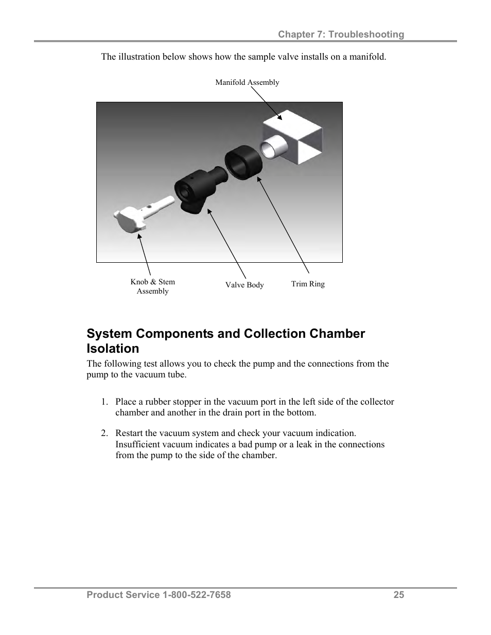 System components and collection chamber isolation | Labconco FreeZone Bulk Tray Dryer 78060 Series User Manual | Page 29 / 43