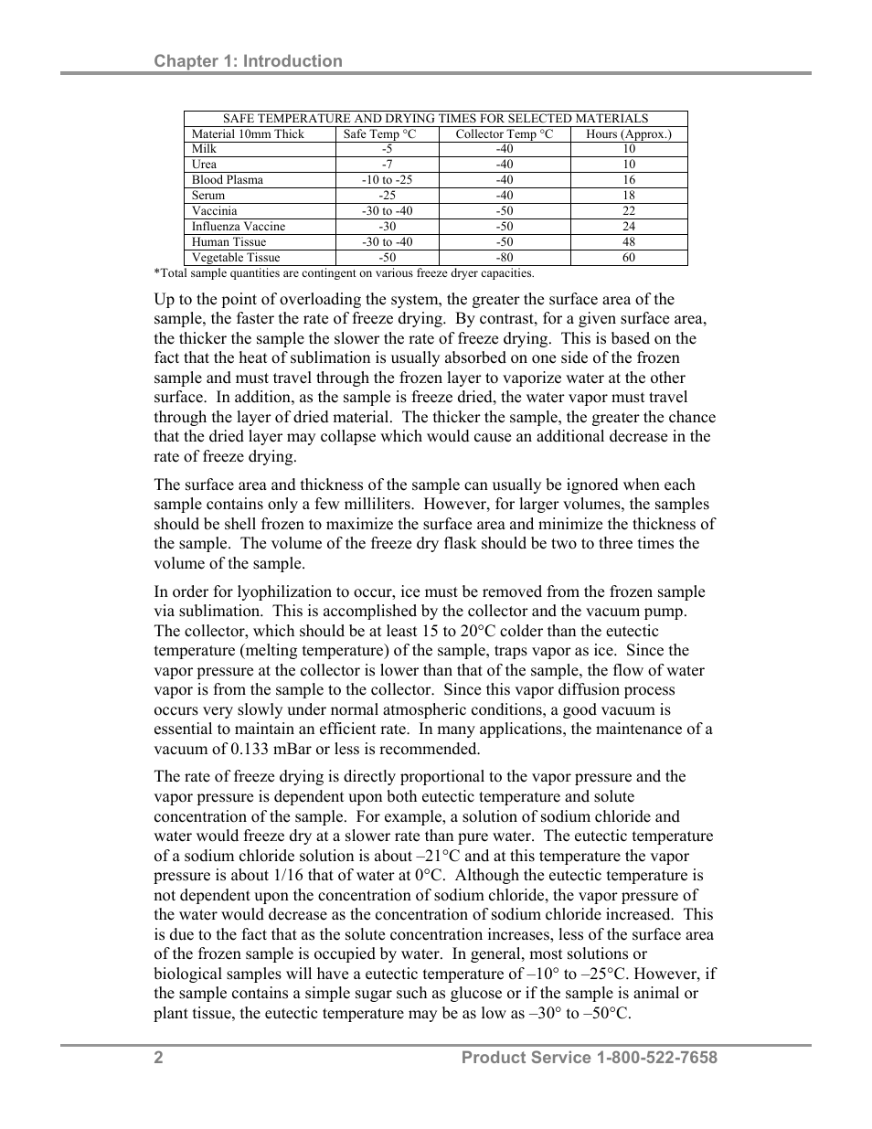 Labconco FreeZone Bulk Tray Dryer 78060 Series User Manual | Page 6 / 43