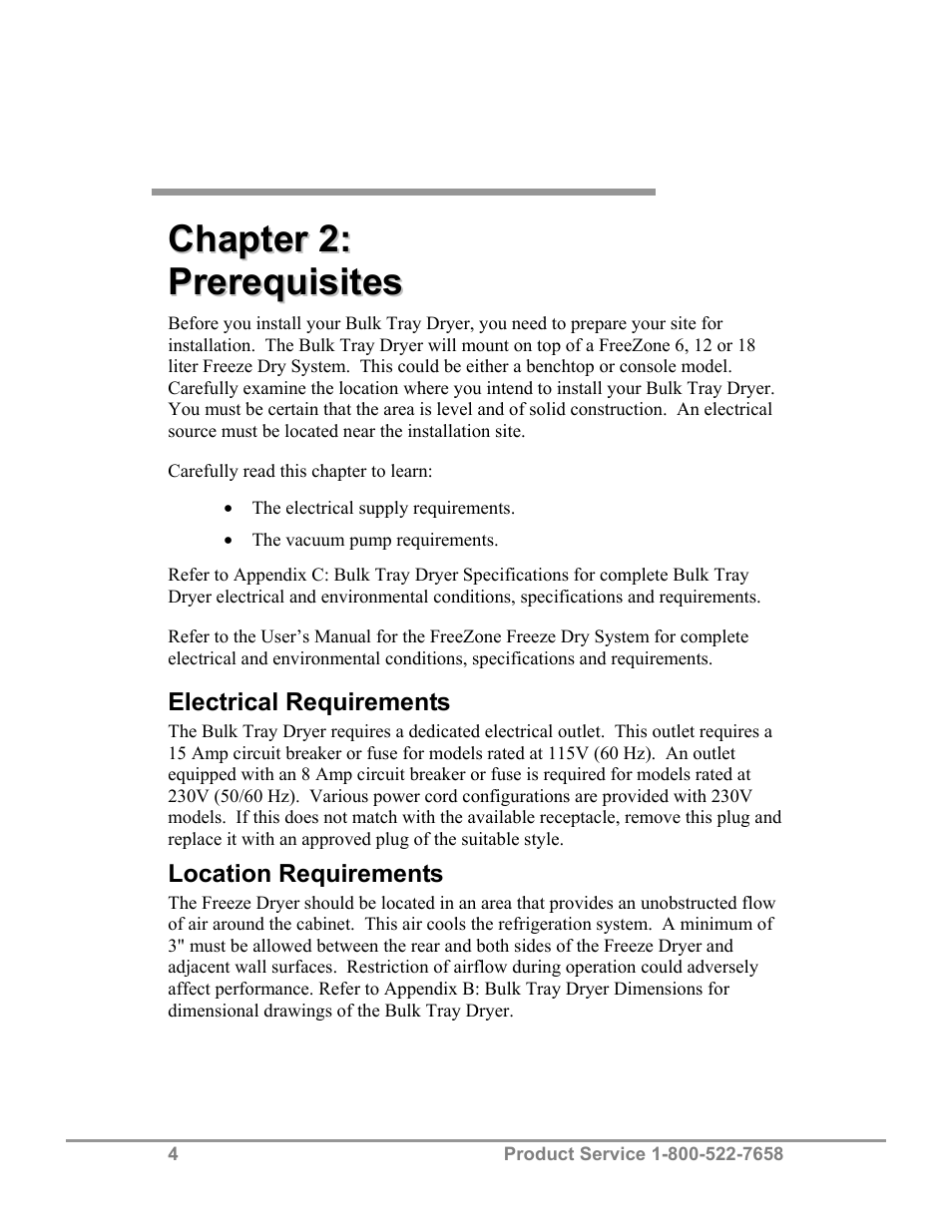 Labconco FreeZone Bulk Tray Dryer 78060 Series User Manual | Page 8 / 43