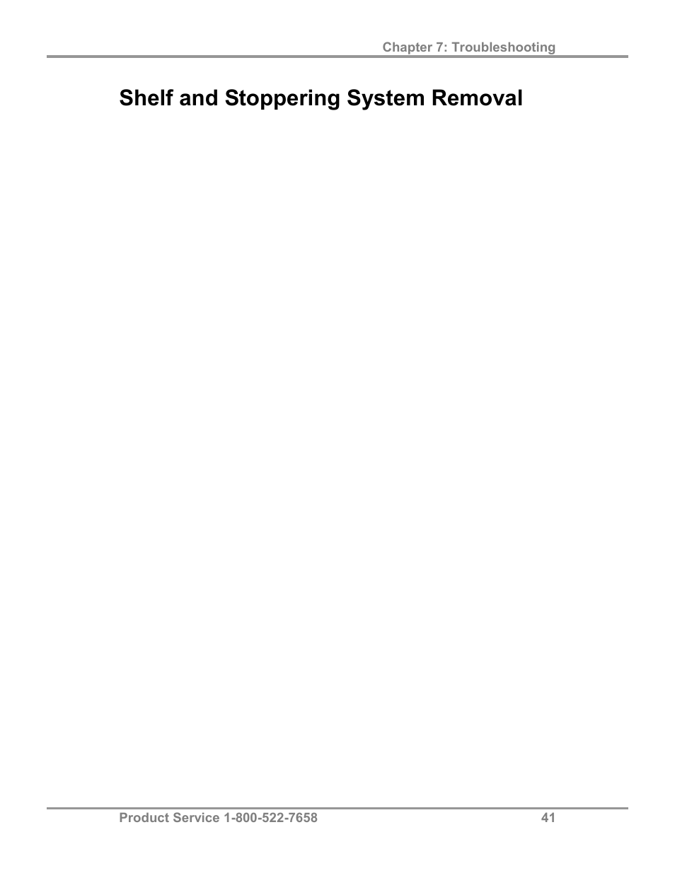 Shelf and stoppering system removal | Labconco FreeZone Stoppering Tray Dryers 79480 Series User Manual | Page 45 / 58