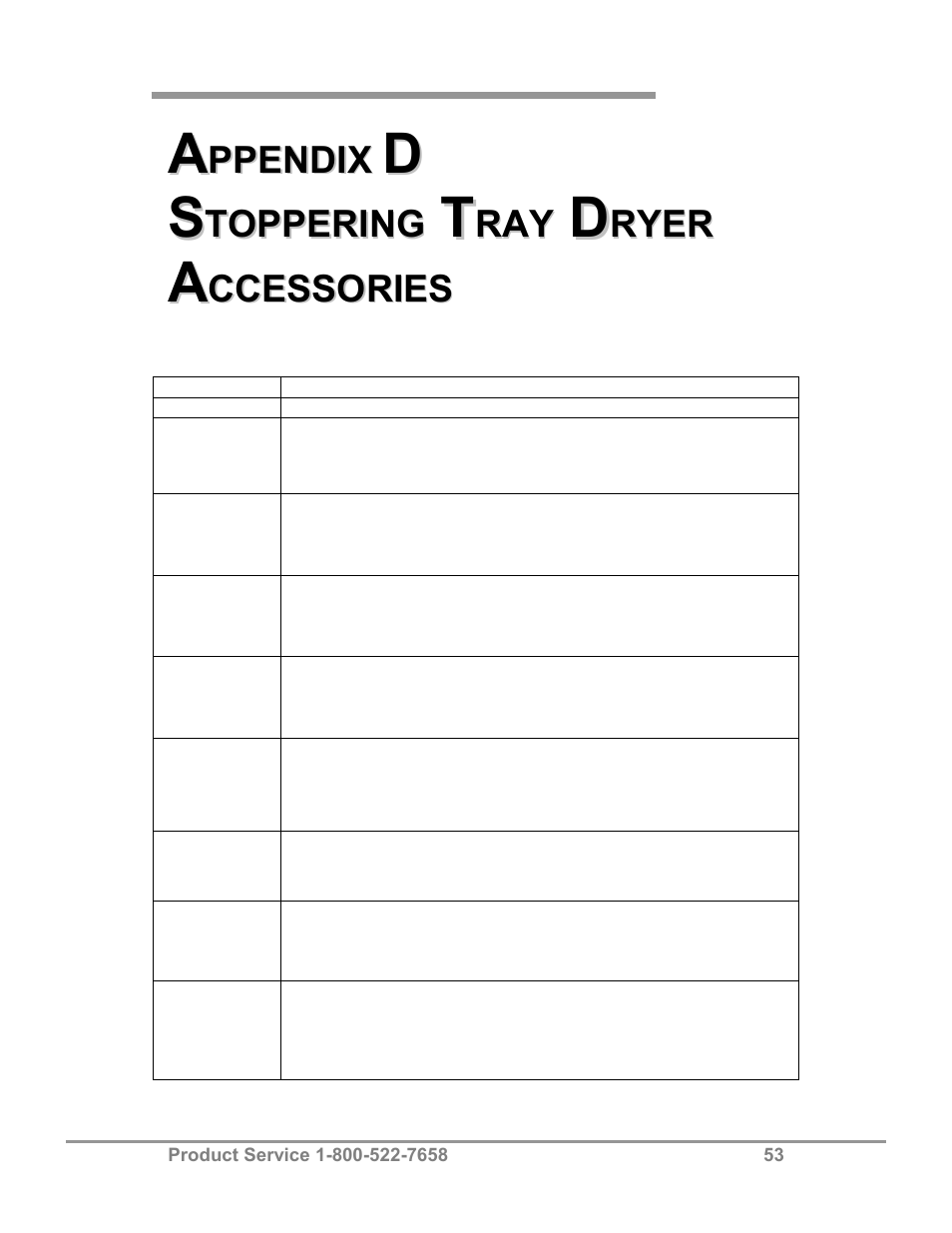 Labconco FreeZone Stoppering Tray Dryers 79480 Series User Manual | Page 57 / 58