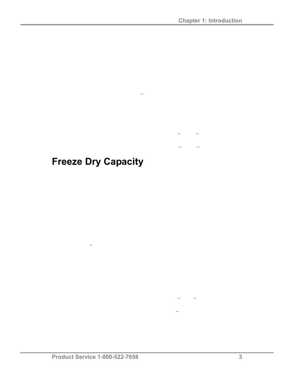 Freeze dry capacity | Labconco FreeZone Stoppering Tray Dryers 79480 Series User Manual | Page 7 / 58