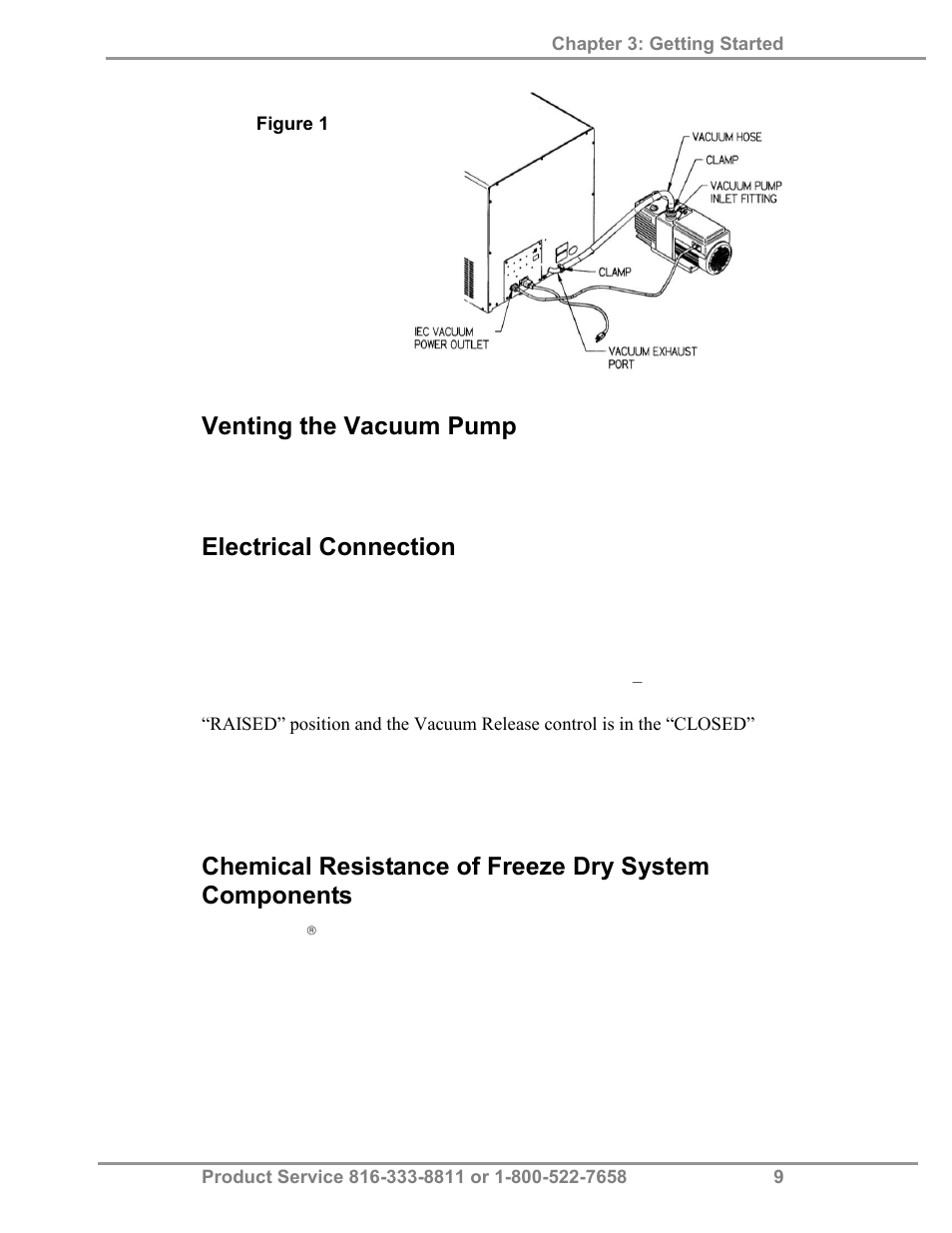 Venting the vacuum pump, Electrical connection | Labconco FreeZone Triad Freeze Dry System 74000 Series User Manual | Page 13 / 58