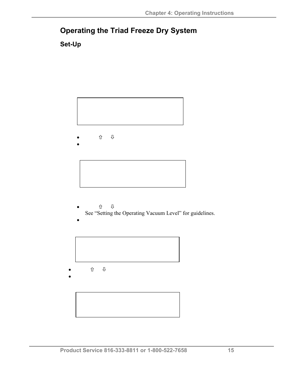 Operating the triad freeze dry system | Labconco FreeZone Triad Freeze Dry System 74000 Series User Manual | Page 19 / 58