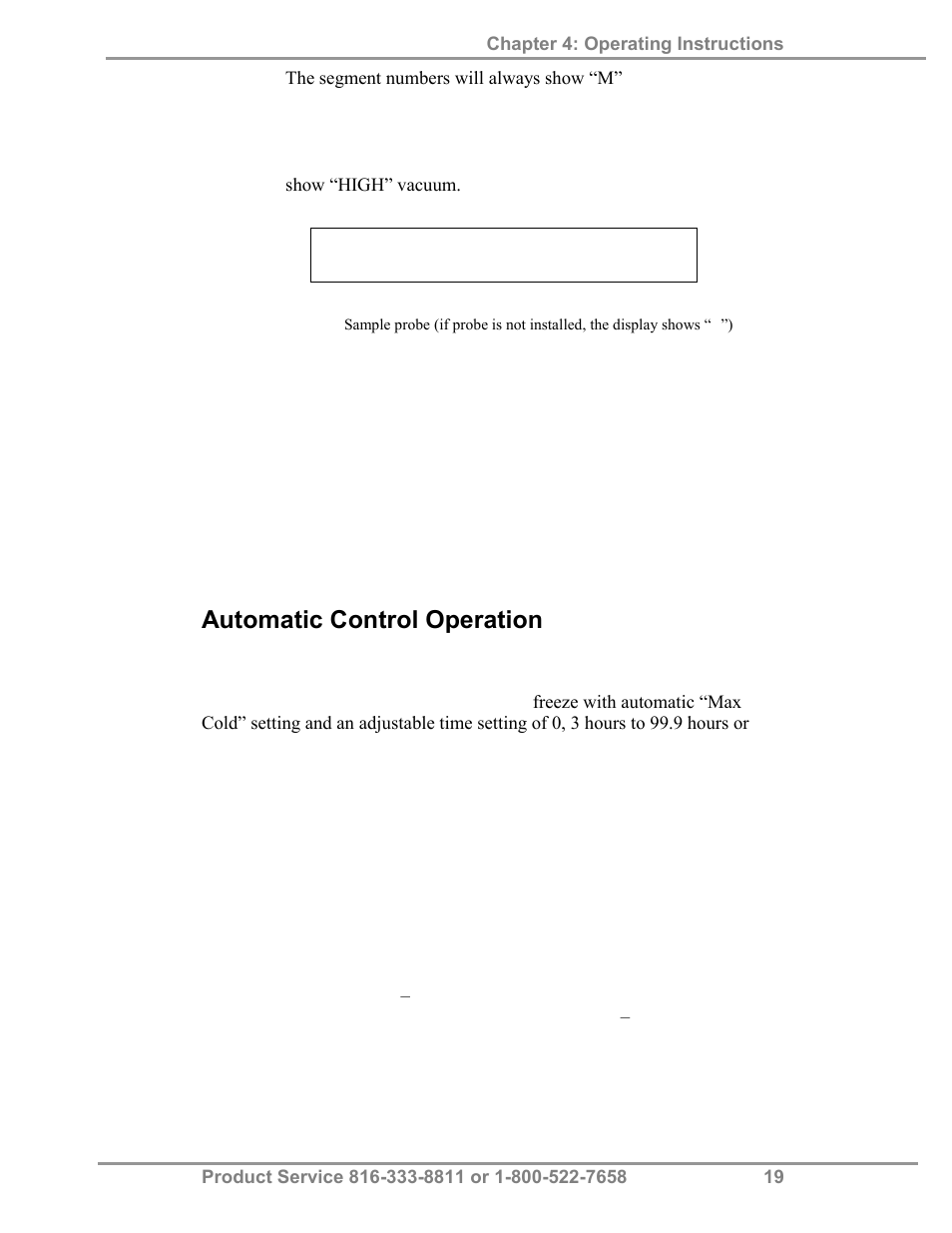 Automatic control operation | Labconco FreeZone Triad Freeze Dry System 74000 Series User Manual | Page 23 / 58