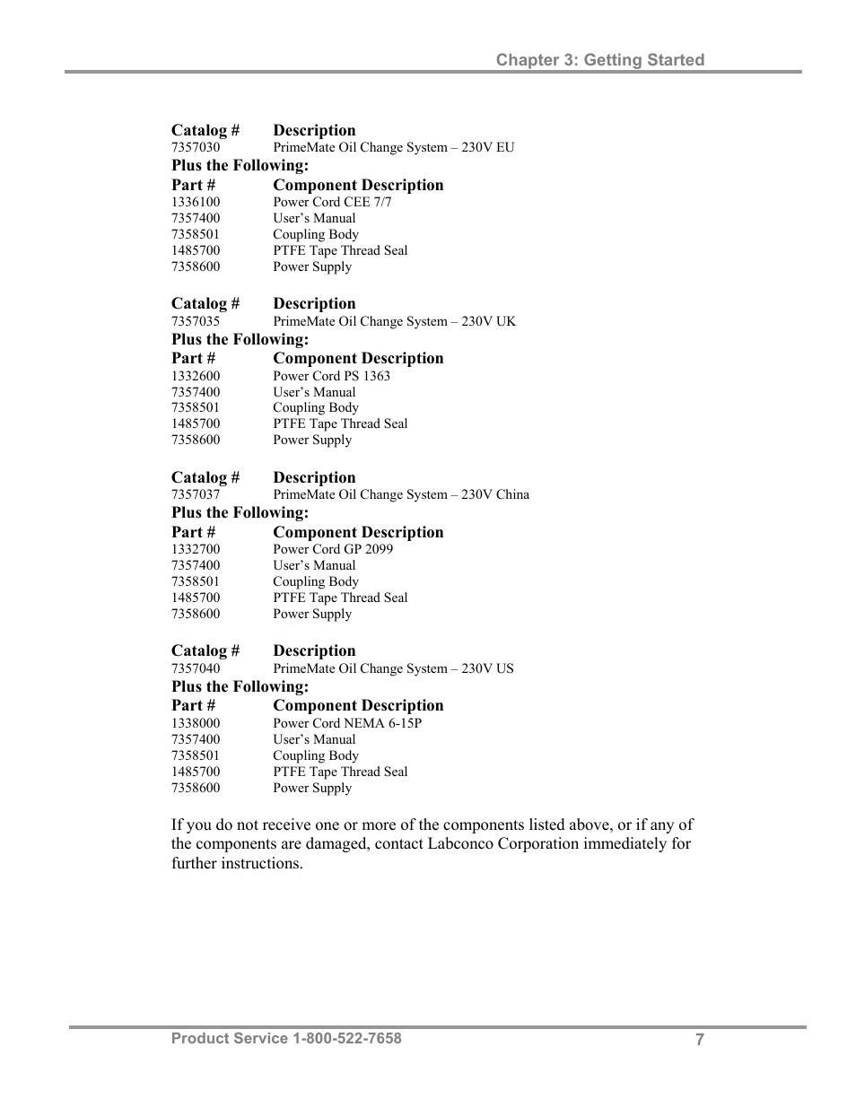 Labconco PrimeMate Oil Change System 73570 Series User Manual | Page 11 / 30