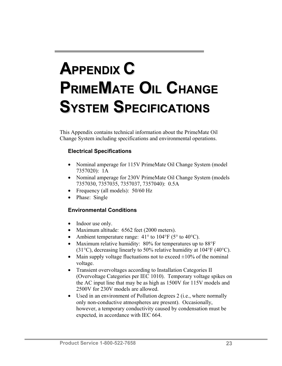 Labconco PrimeMate Oil Change System 73570 Series User Manual | Page 27 / 30