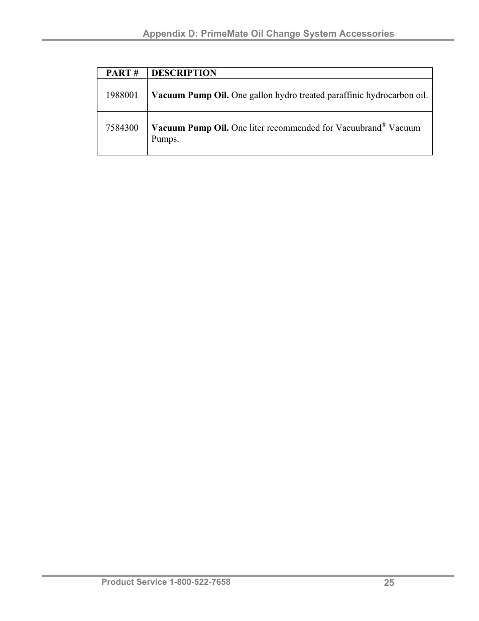 Labconco PrimeMate Oil Change System 73570 Series User Manual | Page 29 / 30