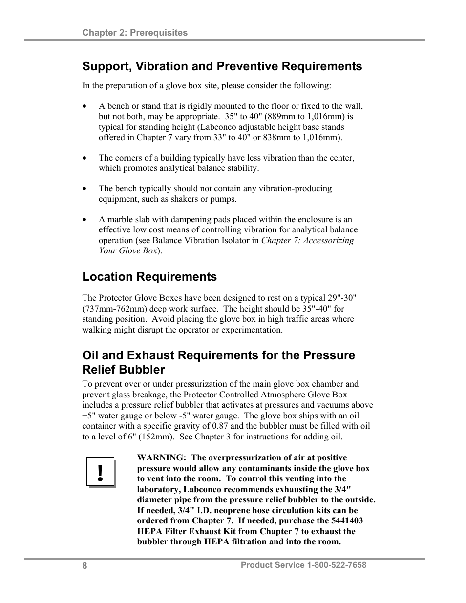 Labconco Protector Controlled Atmosphere Glove Box User Manual | Page 12 / 80