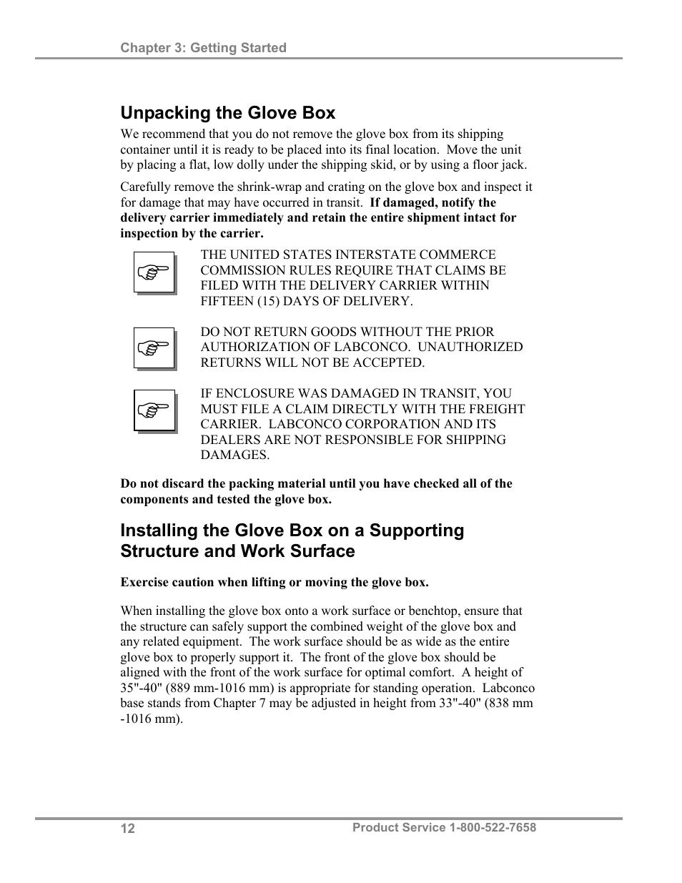 Labconco Protector Controlled Atmosphere Glove Box User Manual | Page 16 / 80
