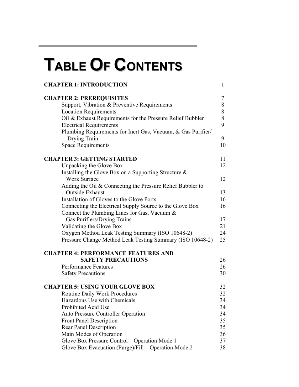 Labconco Protector Controlled Atmosphere Glove Box User Manual | Page 3 / 80