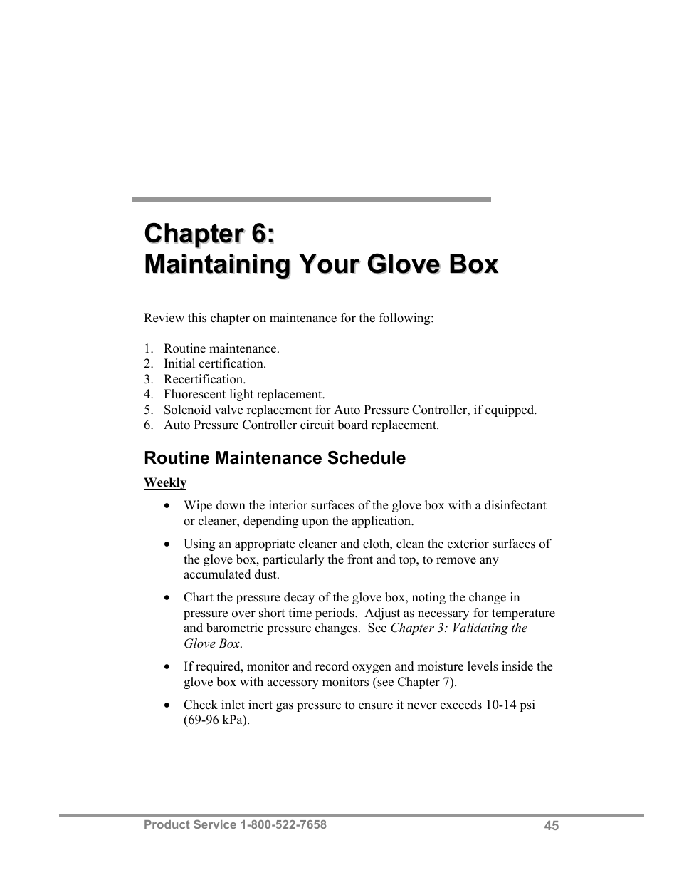 Labconco Protector Controlled Atmosphere Glove Box User Manual | Page 49 / 80