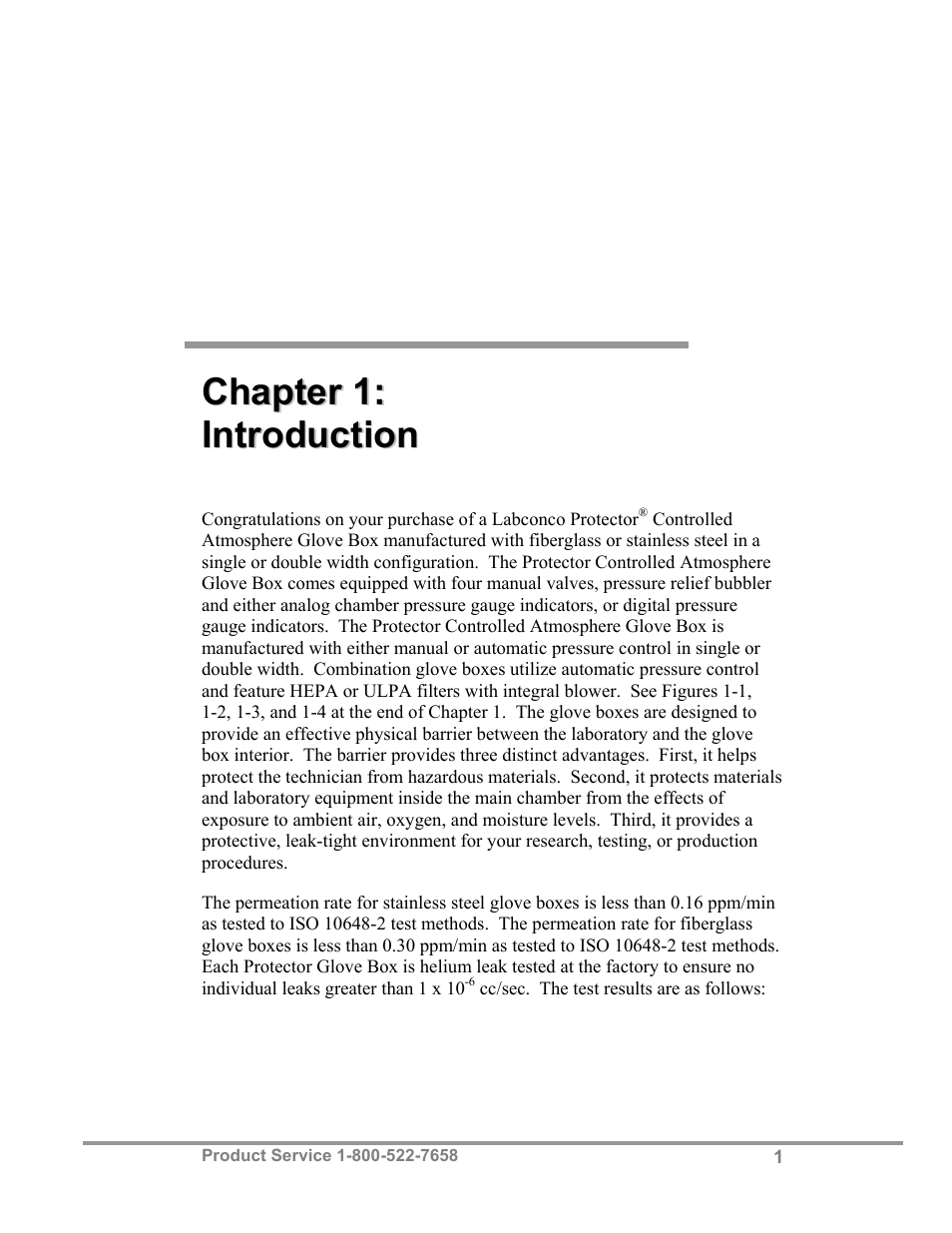 Labconco Protector Controlled Atmosphere Glove Box User Manual | Page 5 / 80