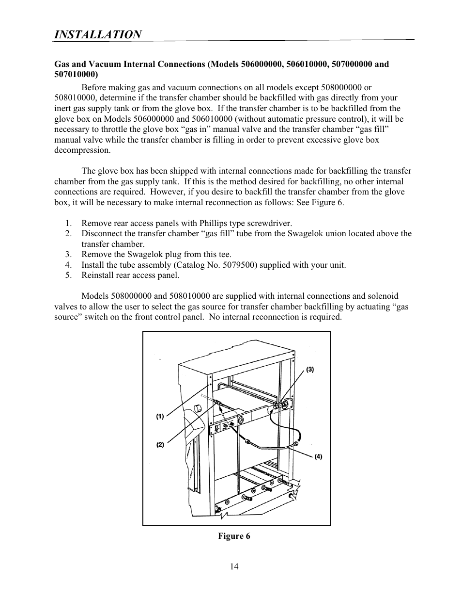 Installation | Labconco Protector Controlled Atmosphere Glove Boxes 5080102 User Manual | Page 13 / 53