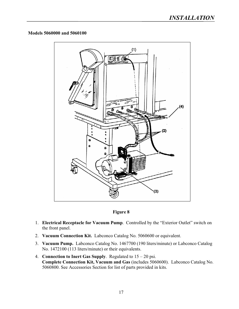 Installation | Labconco Protector Controlled Atmosphere Glove Boxes 5080102 User Manual | Page 16 / 53